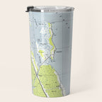 Vintage Northern Outer Banks Map (1940) Travel Mug Gallery Image 3