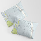 Vintage Northern Outer Banks Map (1940) Pillow Sham Gallery Image 3