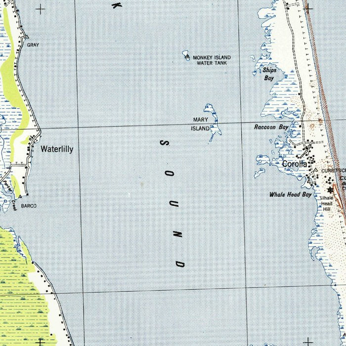 Vintage Northern Outer Banks Map (1940) Coffee Mug Gallery Image 2