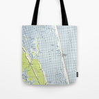 Vintage Northern Outer Banks Map (1940) Tote Bag Gallery Image 1