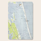 Vintage Northern Outer Banks Map (1940) Cutting Board Gallery Image 1