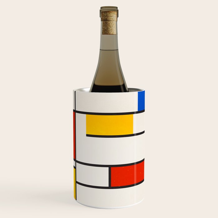 Retro Geometry: Mondrian Edition Wine Chiller Gallery Image 3