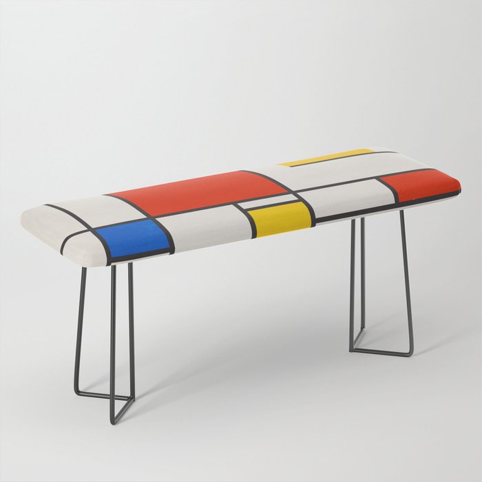 Retro Geometry: Mondrian Edition Bench Gallery Image 1