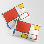 Retro Geometry: Mondrian Edition Pillow Sham Gallery Image 3