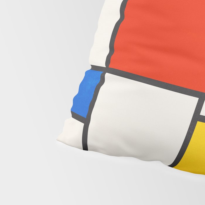 Retro Geometry: Mondrian Edition Pillow Sham Gallery Image 4