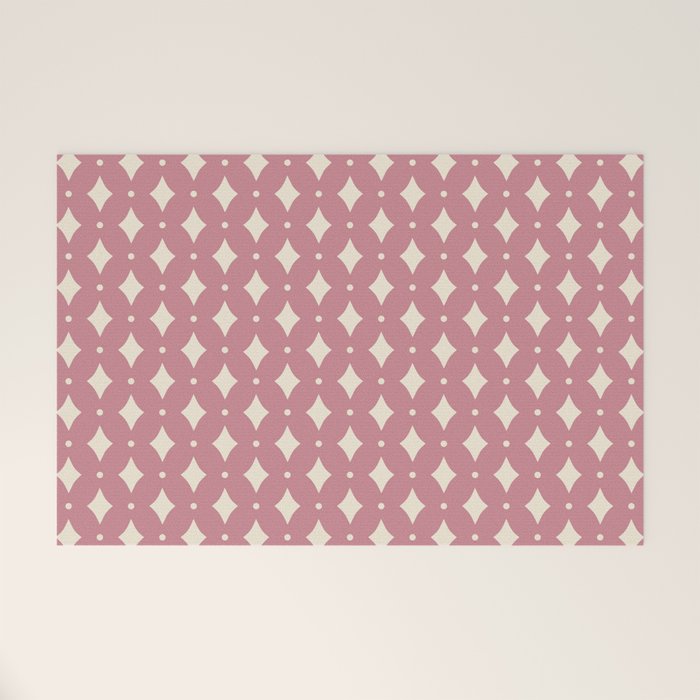 Vintage Stars VI Rose Welcome Mat Gallery Image 1