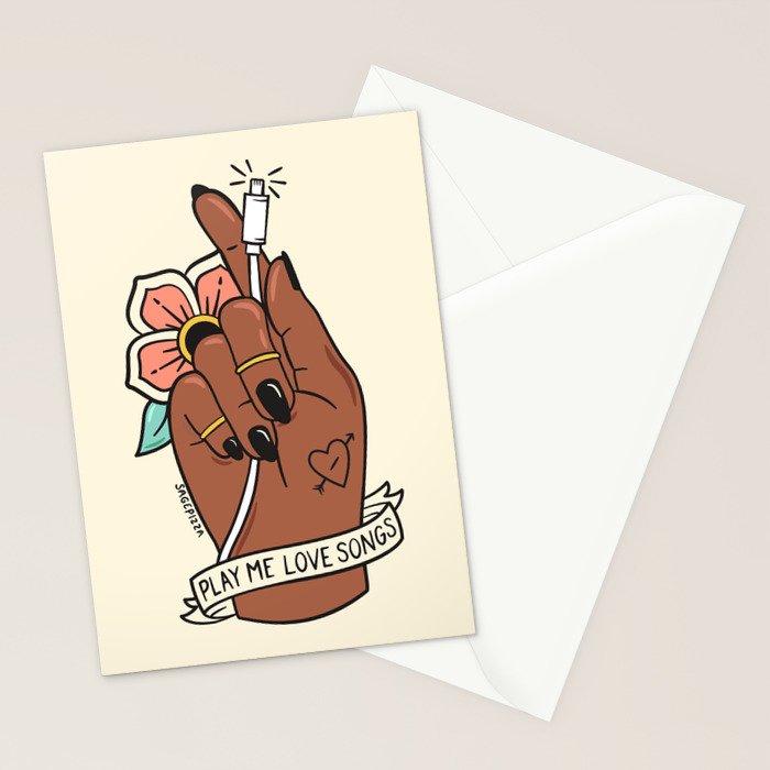 LOVE SONGS Stationery Card Gallery Image 2