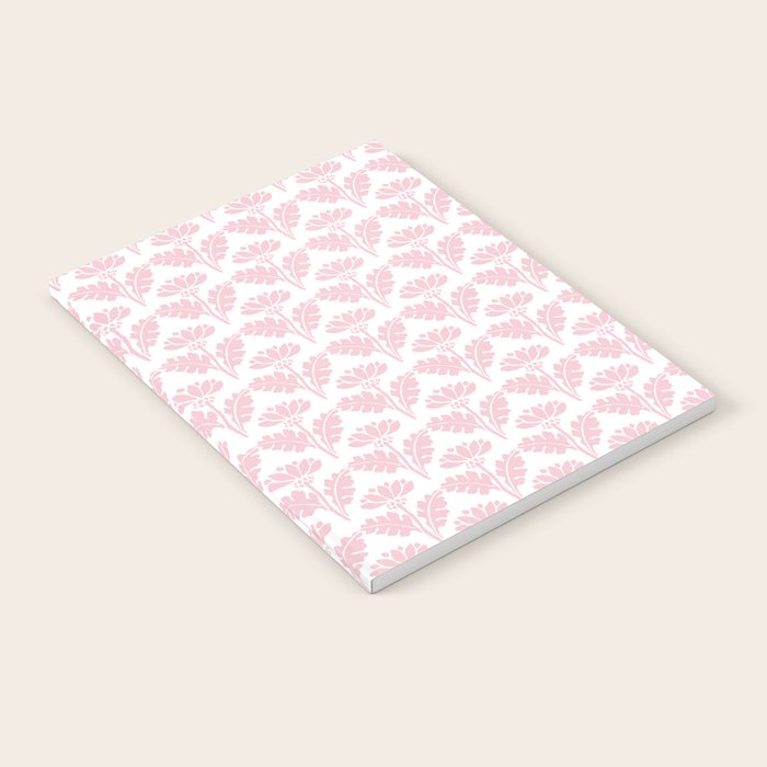 Vintage Floral Arches Pattern in Pink and White Notebook Gallery Image 1