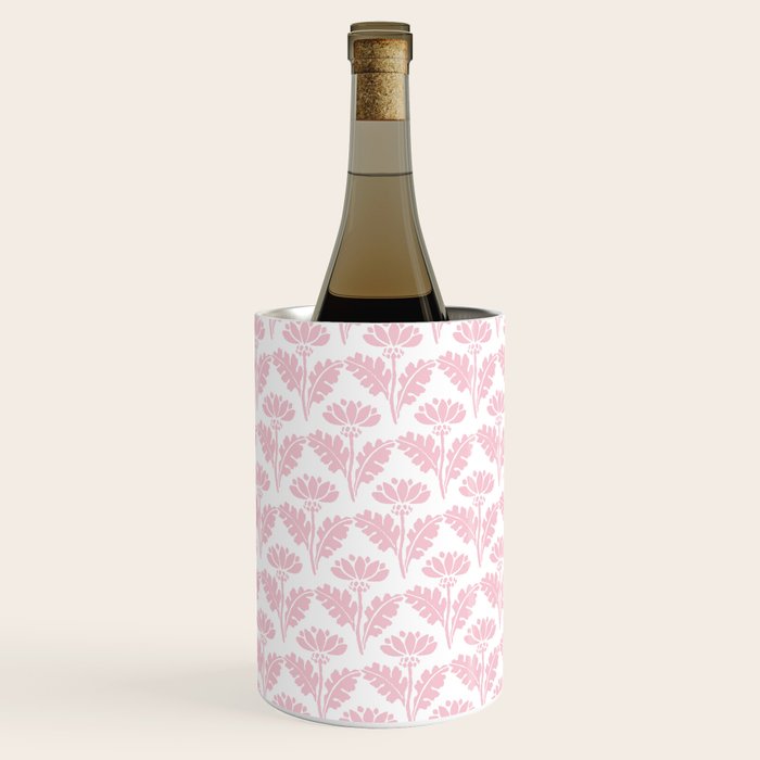 Vintage Floral Arches Pattern in Pink and White Wine Chiller Gallery Image 1