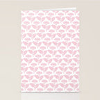 Vintage Floral Arches Pattern in Pink and White Stationery Card Gallery Image 2