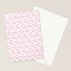 Vintage Floral Arches Pattern in Pink and White Stationery Card Gallery Image 2