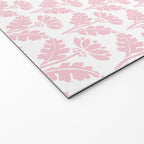Vintage Floral Arches Pattern in Pink and White Welcome Mat Gallery Image 2