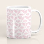 Vintage Floral Arches Pattern in Pink and White Coffee Mug Gallery Image 1