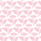 Vintage Floral Arches Pattern in Pink and White Coffee Mug Gallery Image 2