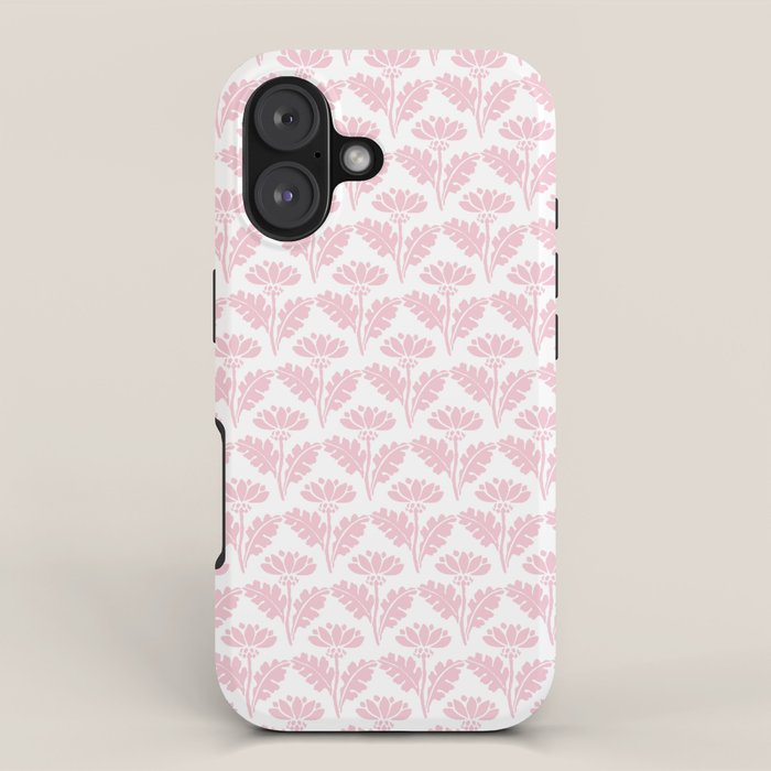 Vintage Floral Arches Pattern in Pink and White iPhone Case Gallery Image 1