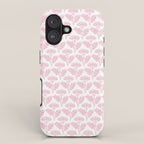 Vintage Floral Arches Pattern in Pink and White iPhone Case Gallery Image 1
