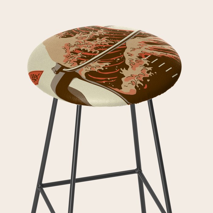 The Great Wave of Coffee light blend Stool Gallery Image 2