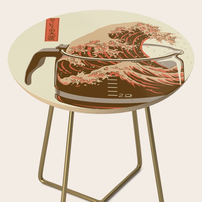 The Great Wave of Coffee light blend Side Table Gallery Image 2