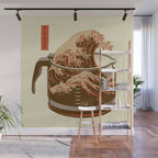 The Great Wave of Coffee light blend Wall Mural Gallery Image 1