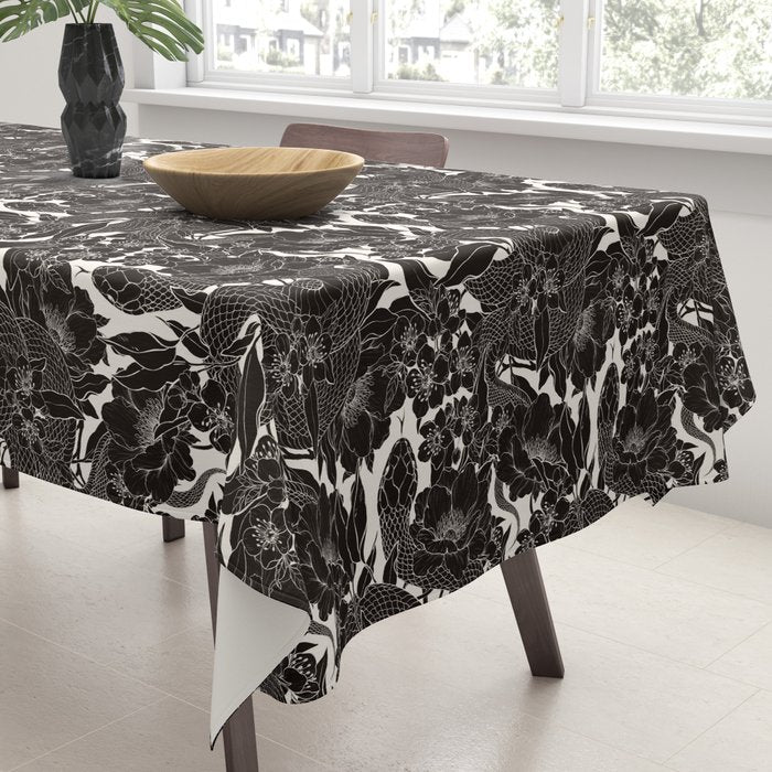 Enchanted Snake Block Print Tablecloth Gallery Image 3