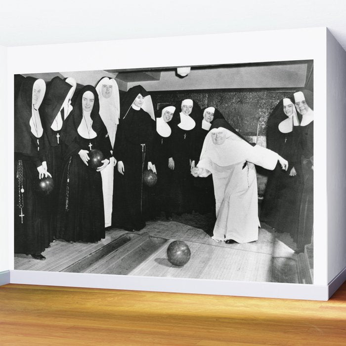 Nuns Bowling Wall Mural Gallery Image 2