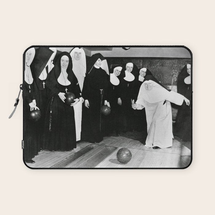 Nuns Bowling Laptop Sleeve Gallery Image 1
