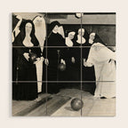 Nuns Bowling Wood Wall Art Gallery Image 1