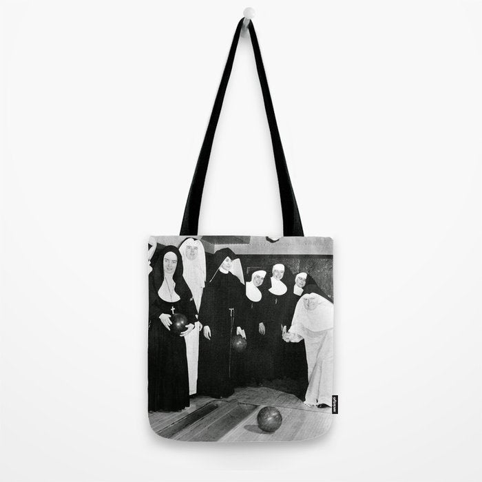 Nuns Bowling Tote Bag Gallery Image 2
