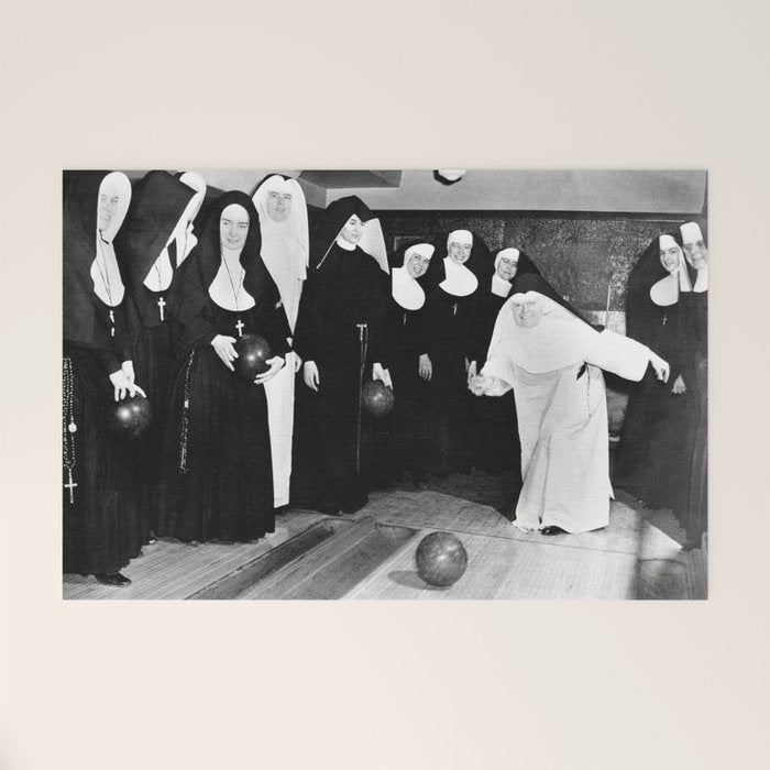 Nuns Bowling Welcome Mat Gallery Image 1