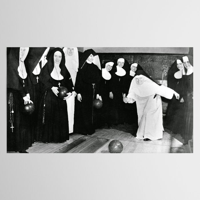 Nuns Bowling Tablecloth Gallery Image 2