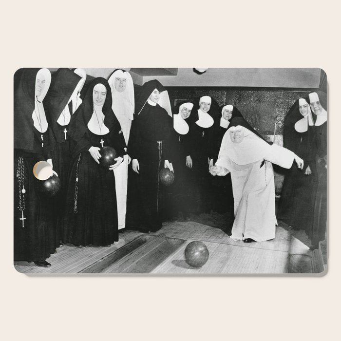 Nuns Bowling Cutting Board Gallery Image 1