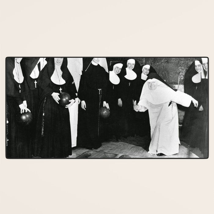Nuns Bowling Desk Mat Gallery Image 3