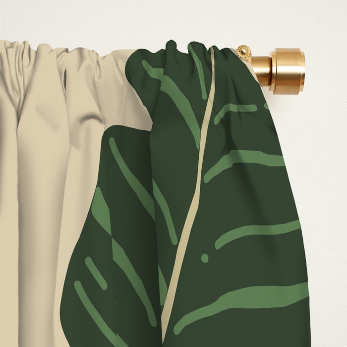 Palm Jungle Cheetah Prints Window Curtain Gallery Image 2