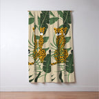 Palm Jungle Cheetah Prints Window Curtain Gallery Image 3