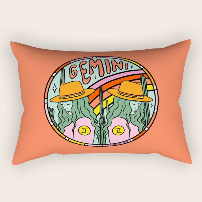 Gemini Cowgirl Rectangular Pillow Gallery Image 2