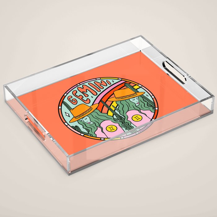 Gemini Cowgirl Acrylic Tray Gallery Image 1
