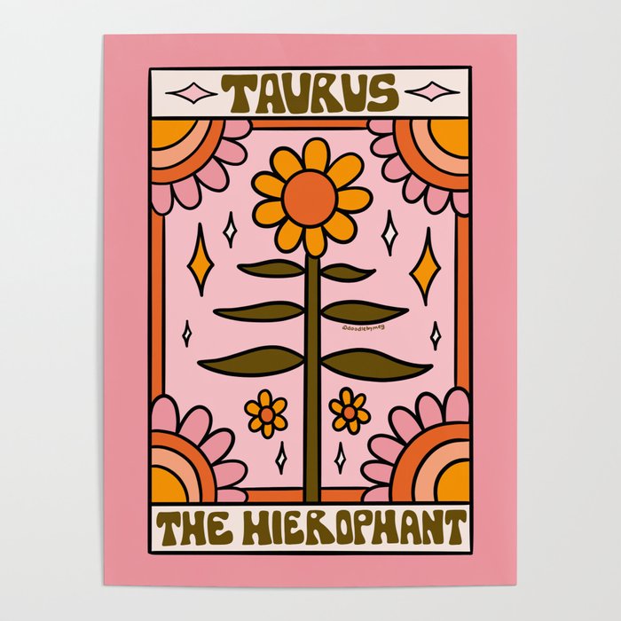 Taurus Tarot Card Poster Gallery Image 1