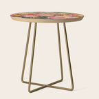 Colorful tulips watercolor Side Table Gallery Image 1