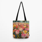 Colorful tulips watercolor Tote Bag Gallery Image 2