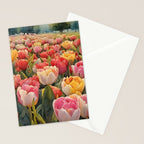 Colorful tulips watercolor Stationery Card Gallery Image 2