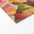 Colorful tulips watercolor Welcome Mat Gallery Image 2