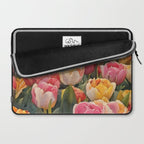 Colorful tulips watercolor Laptop Sleeve Gallery Image 2
