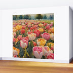 Colorful tulips watercolor Wall Mural Gallery Image 2