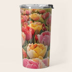 Colorful tulips watercolor Travel Mug Gallery Image 2
