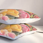 Colorful tulips watercolor Pillow Sham Gallery Image 3