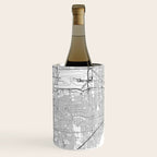Miami White Map Wine Chiller Gallery Image 2