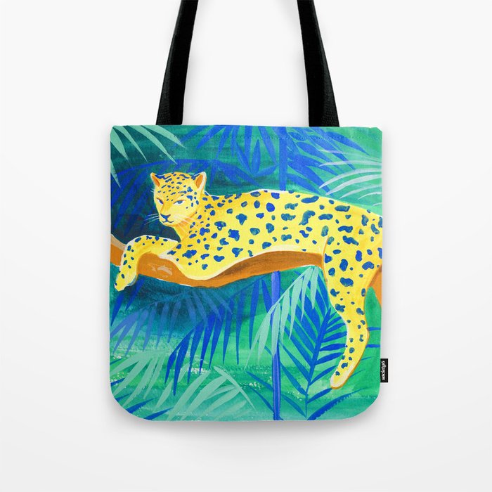 Leopard on Tree Tote Bag Gallery Image 1