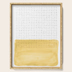 Abstract mustard shape and points Serving Tray Gallery Image 1