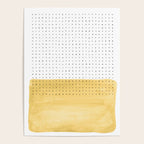 Abstract mustard shape and points Poster Gallery Image 4
