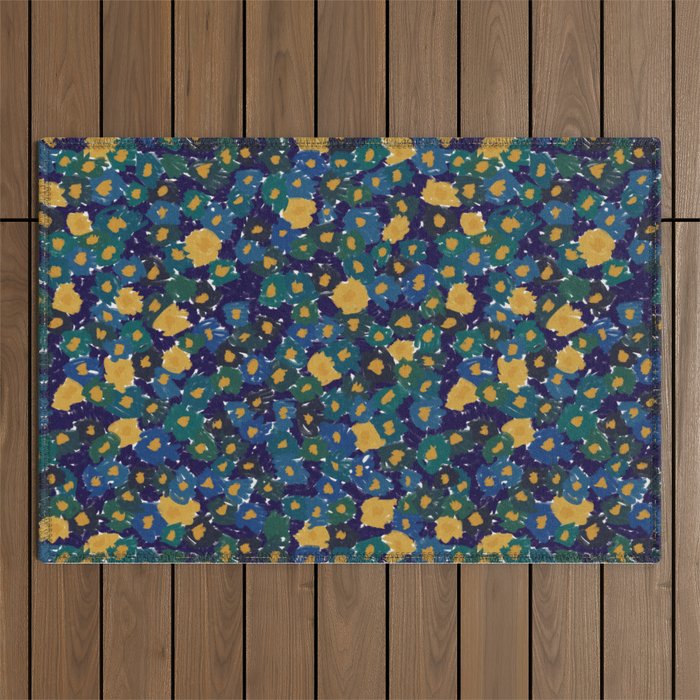 Night-Blooming Flowers Outdoor Rug Gallery Image 1